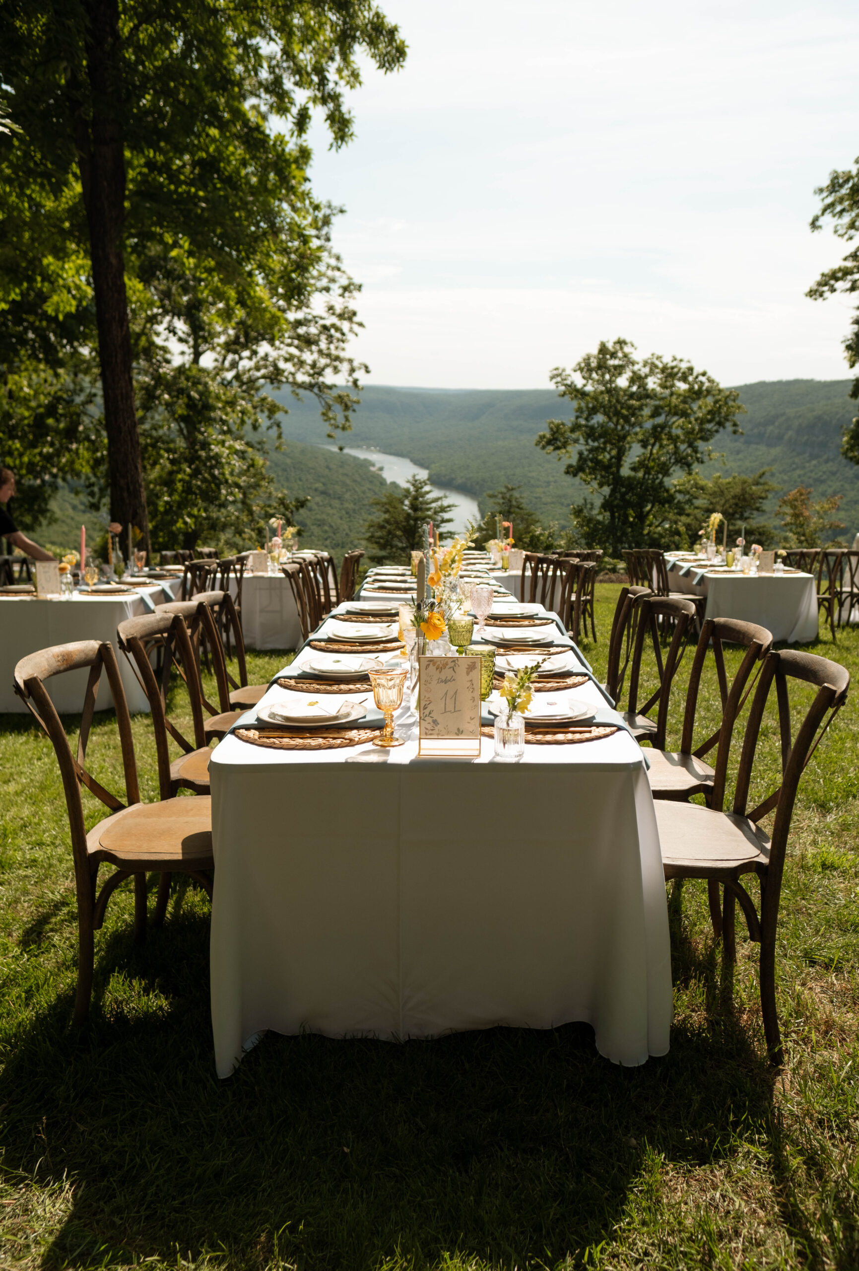 outdoor table with view